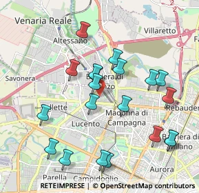 Mappa Via Giuseppe De Panis, 10151 Torino TO, Italia (2.0285)