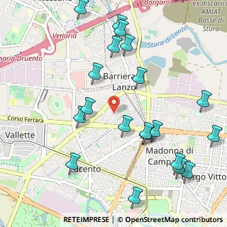 Mappa Via Giuseppe De Panis, 10151 Torino TO, Italia (1.2355)