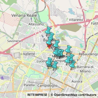 Mappa Via Giuseppe De Panis, 10151 Torino TO, Italia (1.388)