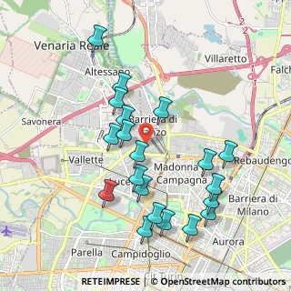 Mappa Via Giuseppe Depanis, 10151 Torino TO, Italia (1.9855)