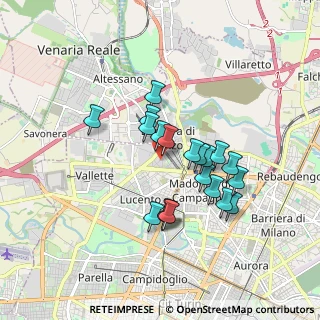 Mappa Via Giuseppe Depanis, 10151 Torino TO, Italia (1.4675)