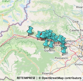 Mappa 10050 Sant'Antonino di Susa TO, Italia (8.44375)