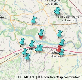 Mappa Via dei Caduti, 27010 San Zenone al Po PV, Italia (7.49929)