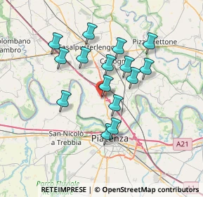 Mappa Vicolo Mezzadri, 26862 Guardamiglio LO, Italia (6.088)