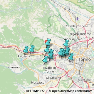 Mappa Strada Campagnola, 10091 Alpignano TO, Italia (6.16286)