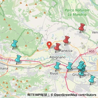 Mappa Strada Campagnola, 10091 Alpignano TO, Italia (5.8475)