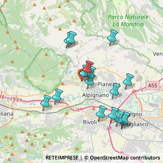 Mappa Strada Campagnola, 10091 Alpignano TO, Italia (3.84125)