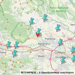 Mappa Strada Campagnola, 10091 Alpignano TO, Italia (5.88636)
