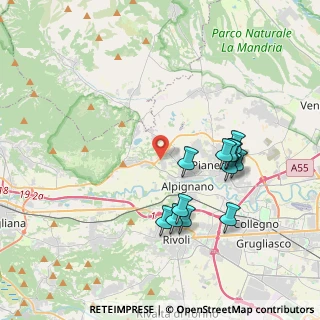 Mappa Strada Campagnola, 10091 Alpignano TO, Italia (3.75333)