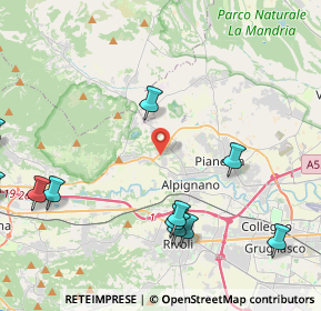 Mappa Strada Campagnola, 10091 Alpignano TO, Italia (5.7525)