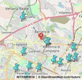 Mappa Via Vittorio Cuniberti, 10151 Torino TO, Italia (2.81769)