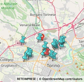 Mappa Via Vittorio Cuniberti, 10151 Torino TO, Italia (3.31667)