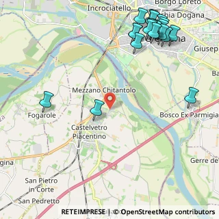 Mappa Via Bondiocca, 29010 Castelvetro Piacentino PC, Italia (2.9945)