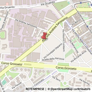 Mappa Via Andrea Sansovino, 224, 10151 Torino, Torino (Piemonte)