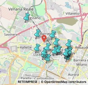 Mappa Via Masaccio, 10151 Torino TO, Italia (1.75211)