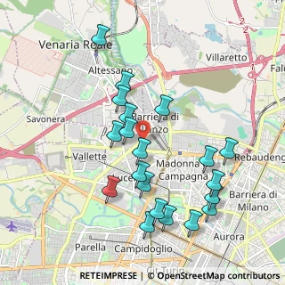 Mappa Via Masaccio, 10151 Torino TO, Italia (1.9805)