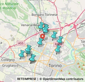 Mappa Via Masaccio, 10151 Torino TO, Italia (2.93692)