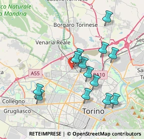 Mappa Via Masaccio, 10151 Torino TO, Italia (3.59538)