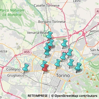 Mappa Via Masaccio, 10151 Torino TO, Italia (3.455)