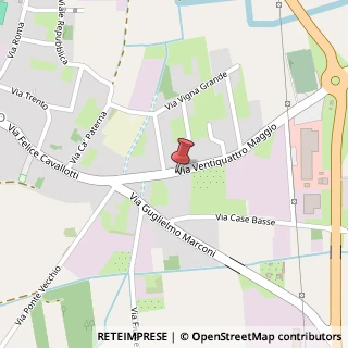 Mappa Via XXIV Maggio, 22, 27017 Pieve Porto Morone, Pavia (Lombardia)