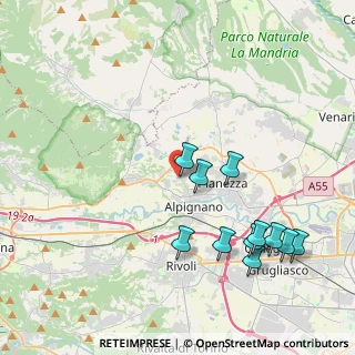 Mappa Via Valdellatorre, 10091 Alpignano TO, Italia (4.38909)