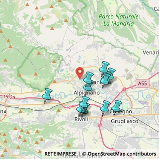 Mappa Via Valdellatorre, 10091 Alpignano TO, Italia (3.42385)