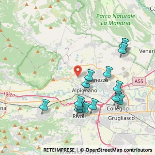 Mappa Via Valdellatorre, 10091 Alpignano TO, Italia (4.32133)