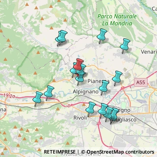 Mappa Via Valdellatorre, 10091 Alpignano TO, Italia (3.81882)