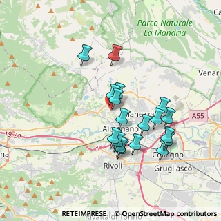 Mappa Via Valdellatorre, 10091 Alpignano TO, Italia (3.29556)