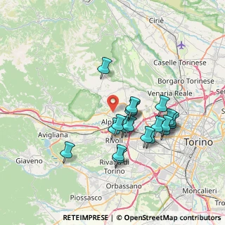 Mappa Via Valdellatorre, 10091 Alpignano TO, Italia (6.5895)