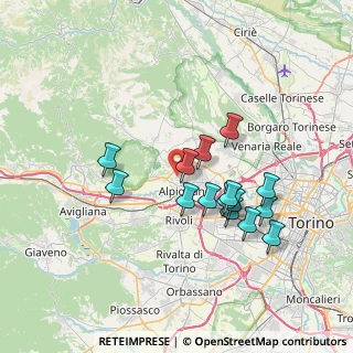 Mappa Via Valdellatorre, 10091 Alpignano TO, Italia (6.44867)