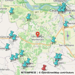 Mappa Via Gozani di S. Giorgio, 15020 San Giorgio Monferrato AL, Italia (3.525)
