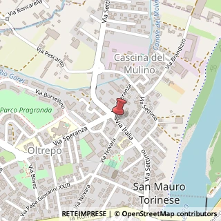 Mappa Via Italia, 10, 10099 San Mauro Torinese, Torino (Piemonte)