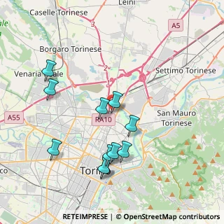 Mappa Via Colonna Vittoria, 10155 Torino TO, Italia (3.92364)