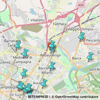 Mappa Via Colonna Vittoria, 10155 Torino TO, Italia (3.144)