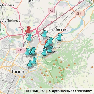 Mappa Via Aosta, 10099 San Mauro Torinese TO, Italia (2.724)