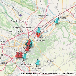 Mappa Via Aosta, 10099 San Mauro Torinese TO, Italia (8.71583)