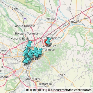Mappa Via Aosta, 10099 San Mauro Torinese TO, Italia (7.41154)