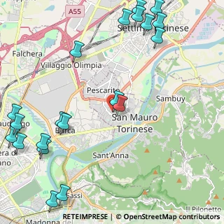 Mappa Via Aosta, 10099 San Mauro Torinese TO, Italia (3.0965)