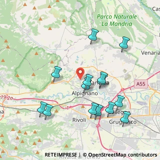 Mappa Via S. Maurizio, 10091 Alpignano TO, Italia (4.09786)