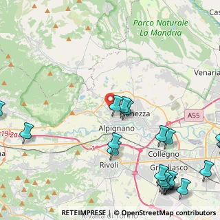 Mappa Via S. Maurizio, 10091 Alpignano TO, Italia (6.3995)