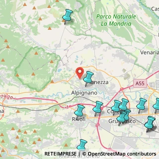 Mappa Via S. Maurizio, 10091 Alpignano TO, Italia (6.67286)