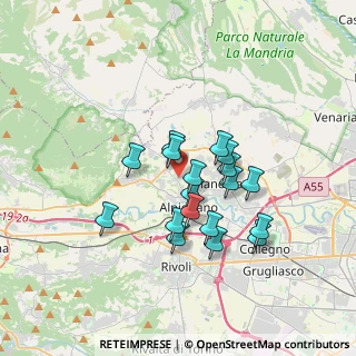 Mappa Via S. Maurizio, 10091 Alpignano TO, Italia (2.83889)