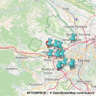 Mappa Via S. Maurizio, 10091 Alpignano TO, Italia (6.51083)