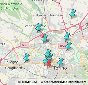 Mappa Strada Altessano, 10155 Torino TO, Italia (3.87182)