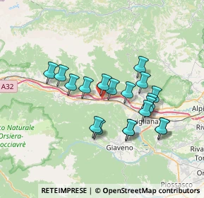 Mappa Autostrada del Frejus, 10050 Chiusa di San Michele TO, Italia (6.27737)