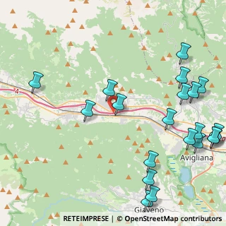 Mappa Autostrada del Frejus, 10050 Chiusa di San Michele TO, Italia (5.7355)
