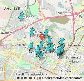 Mappa Via Alfonso Badini Confalonieri, 10151 Torino TO, Italia (1.62579)