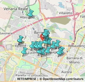 Mappa Via Alfonso Badini Confalonieri, 10151 Torino TO, Italia (1.342)
