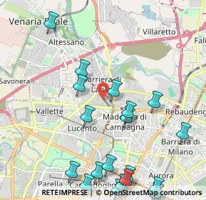Mappa Via Alfonso Badini Confalonieri, 10151 Torino TO, Italia (2.7795)
